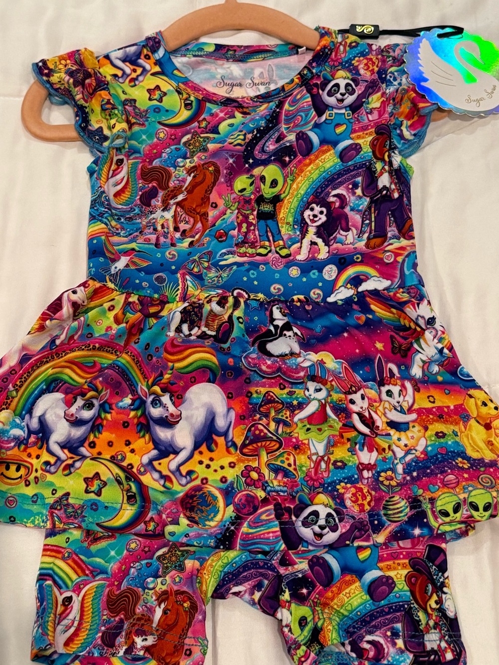 Sugar Swan Lisa Frank Twirl